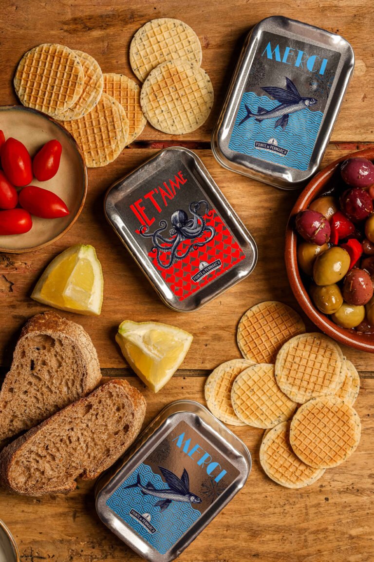 Sardines en conserve Comtesse du Barry, table apéritive